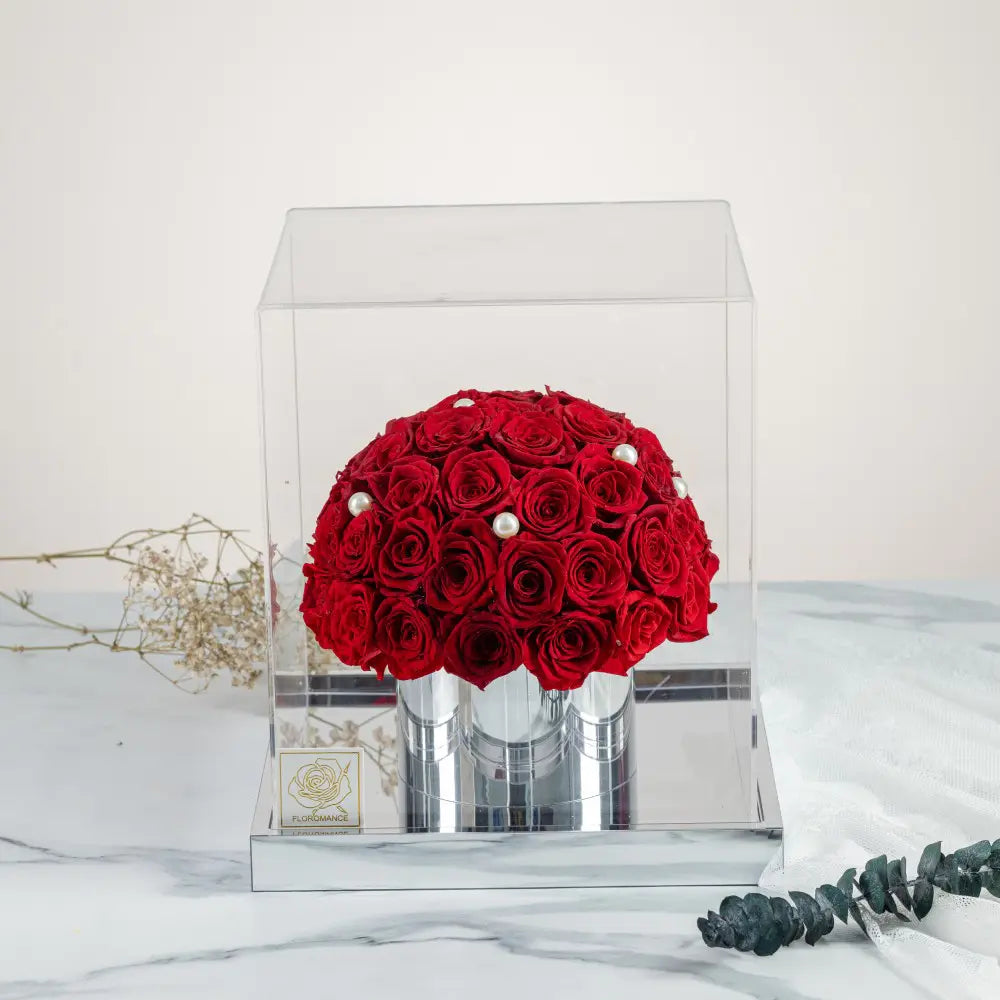 Forever Flower Hug Bucket Acrylic Flower Box,20250509-1
