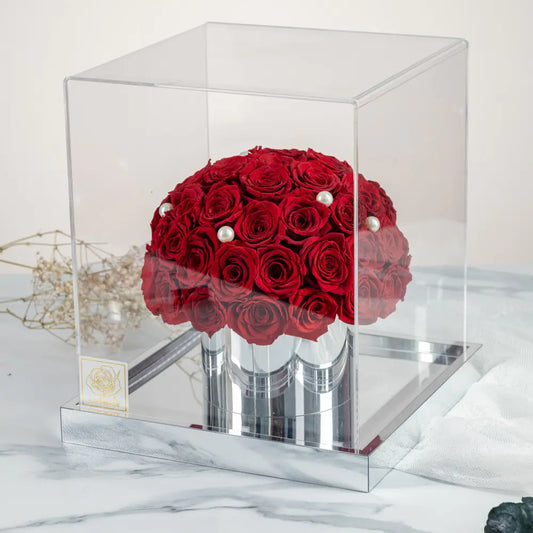 Forever Flower Hug Bucket Acrylic Flower Box,20250509-2