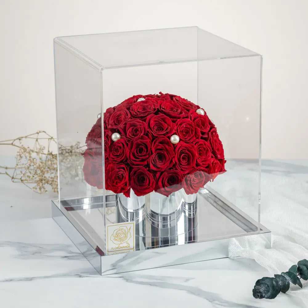 Forever Flower Hug Bucket Acrylic Flower Box,20250509-3