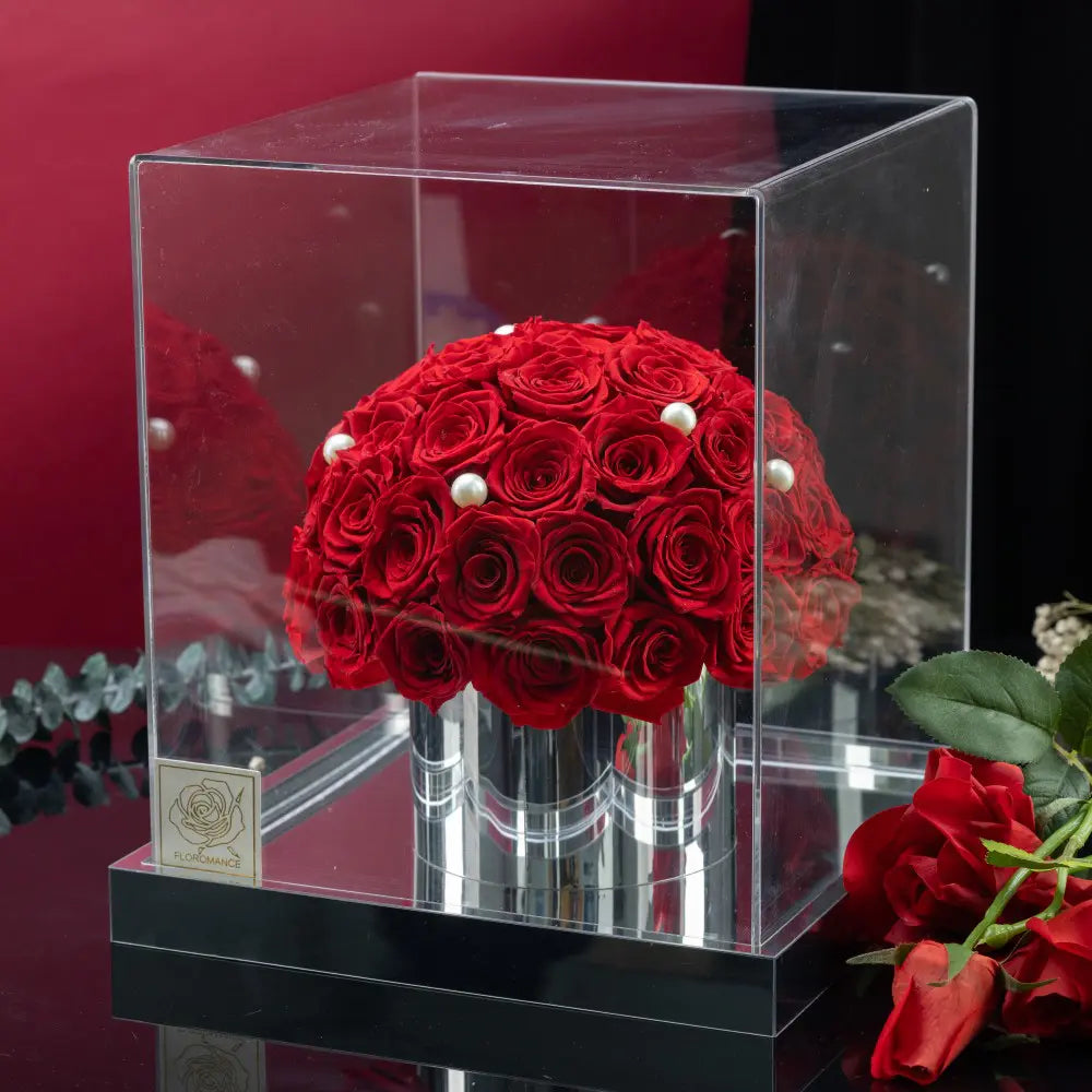 Forever Flower Hug Bucket Acrylic Flower Box,20250509-7