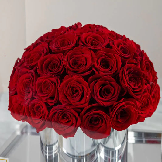 Preserved Flower Hug Bucket Acrylic Flower Box