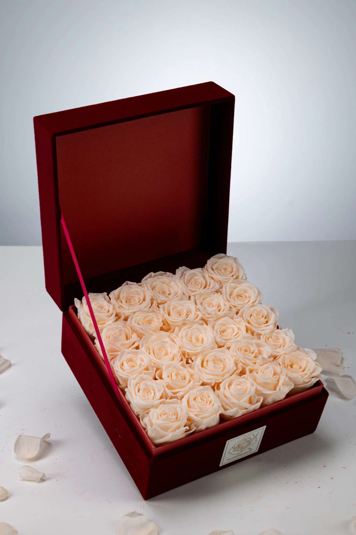 Bespoke Forever Roses: Pop the Question (or Just Spoil Them) with Our medium Burgundy Box!