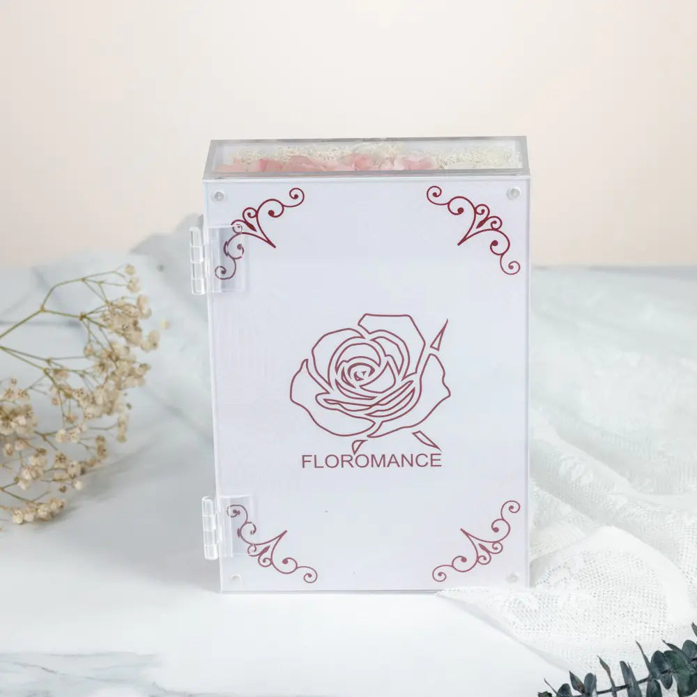 Personalized Photo Permanent Flower Acrylic Folding Frame,20250506-29