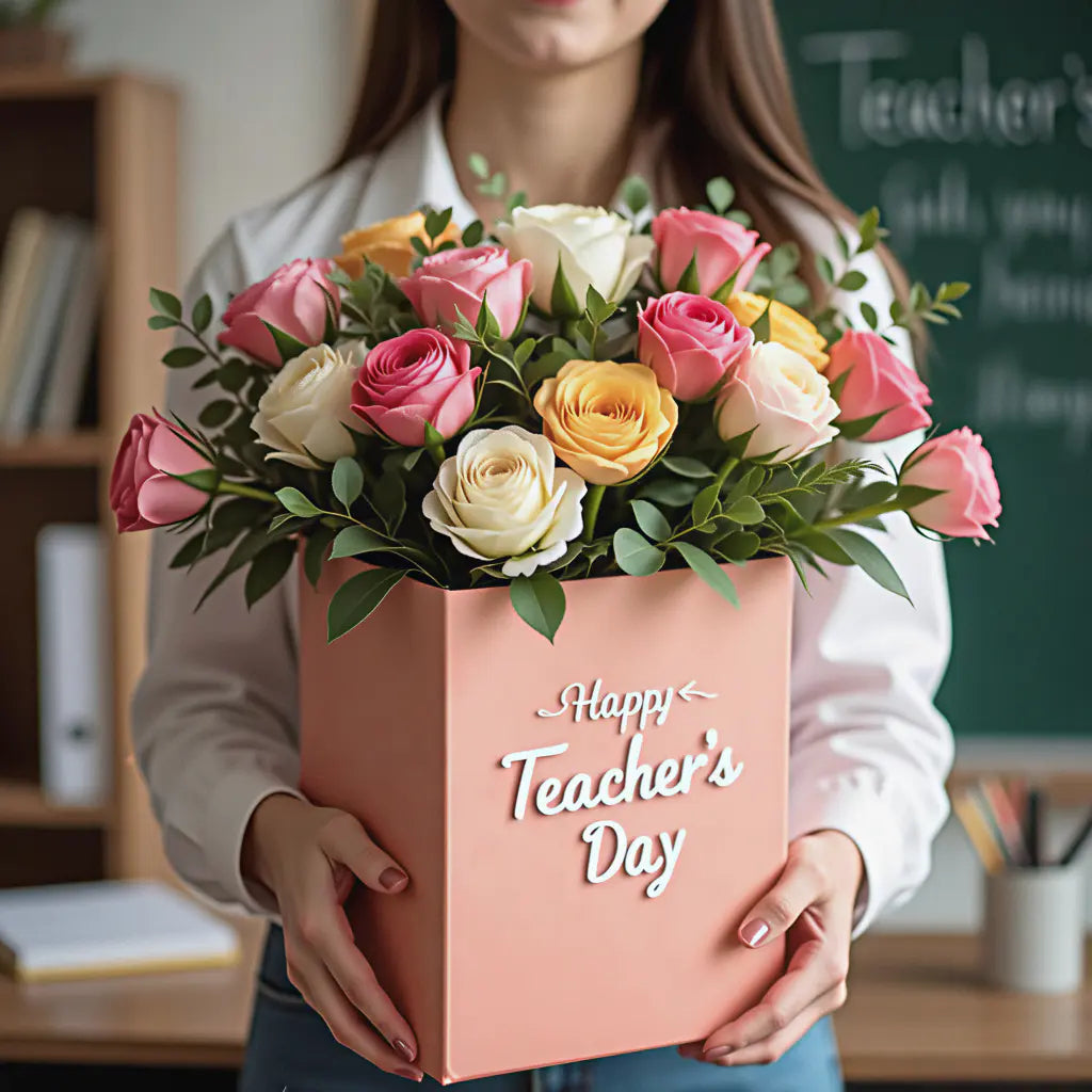 The Best Flower Gift Boxes for Teachers – Celebrate Teacher’s Day with Heartfelt Blooms - Floromance