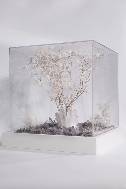 The Aura Objet™ - Crystal & Branch Mineral Sculpture