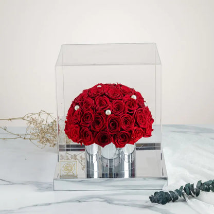 Forever Flower Hug Bucket Acrylic Flower Box，20250509-1