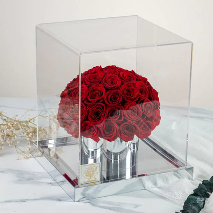 Preserved Flower Hug Bucket Acrylic Flower Box