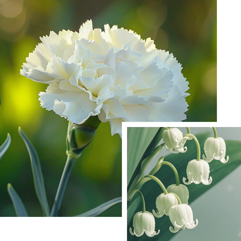 January Birth Flower: Carnation & Snowdrop (Hello, Fresh Starts!)