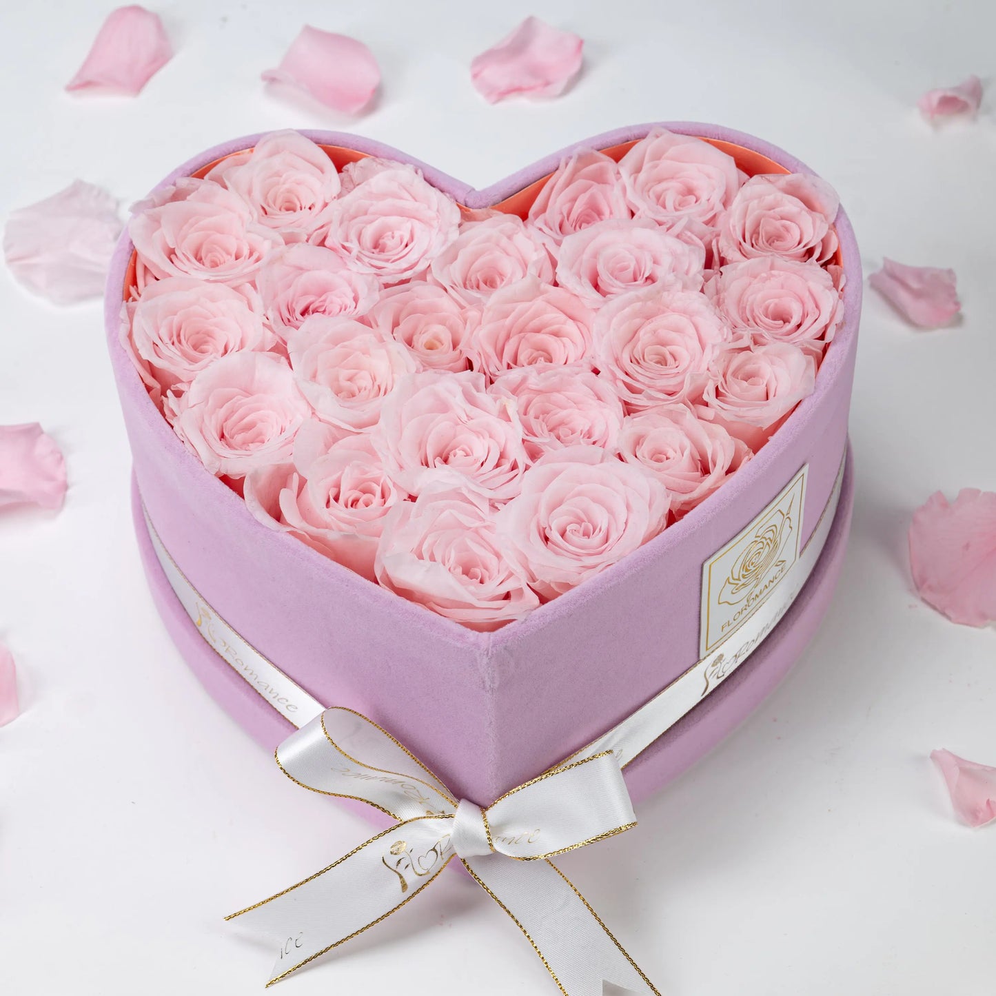 Bespoke Forever Roses | Medium Heart Pink Gift Box