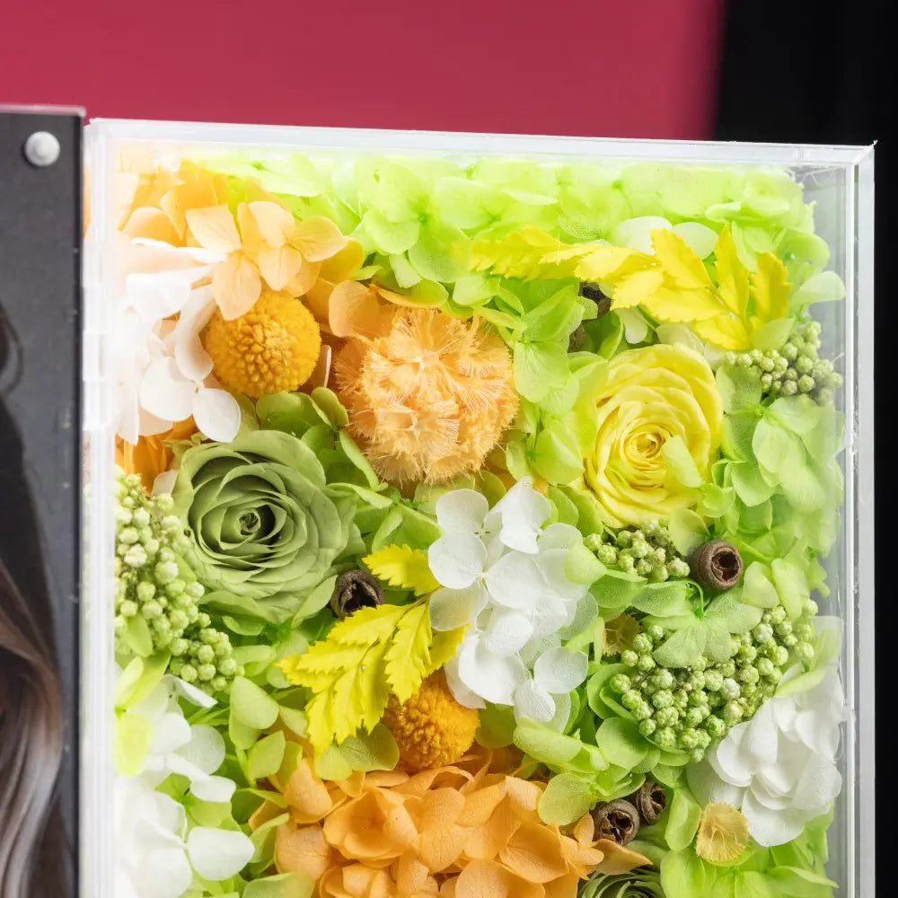 Personalized Photo Permanent Flower Acrylic Folding Frame，20250506-23