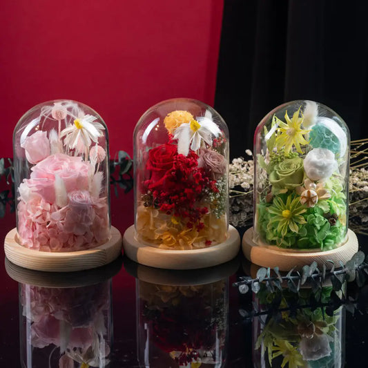Preserved Flower in Glass Dome