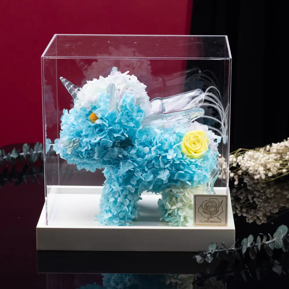 Preserved Roses Unicorn with Acrylic Gift Box，20250506-11