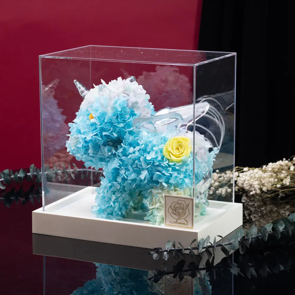 Preserved Roses Unicorn with Acrylic Gift Box，20250506-12