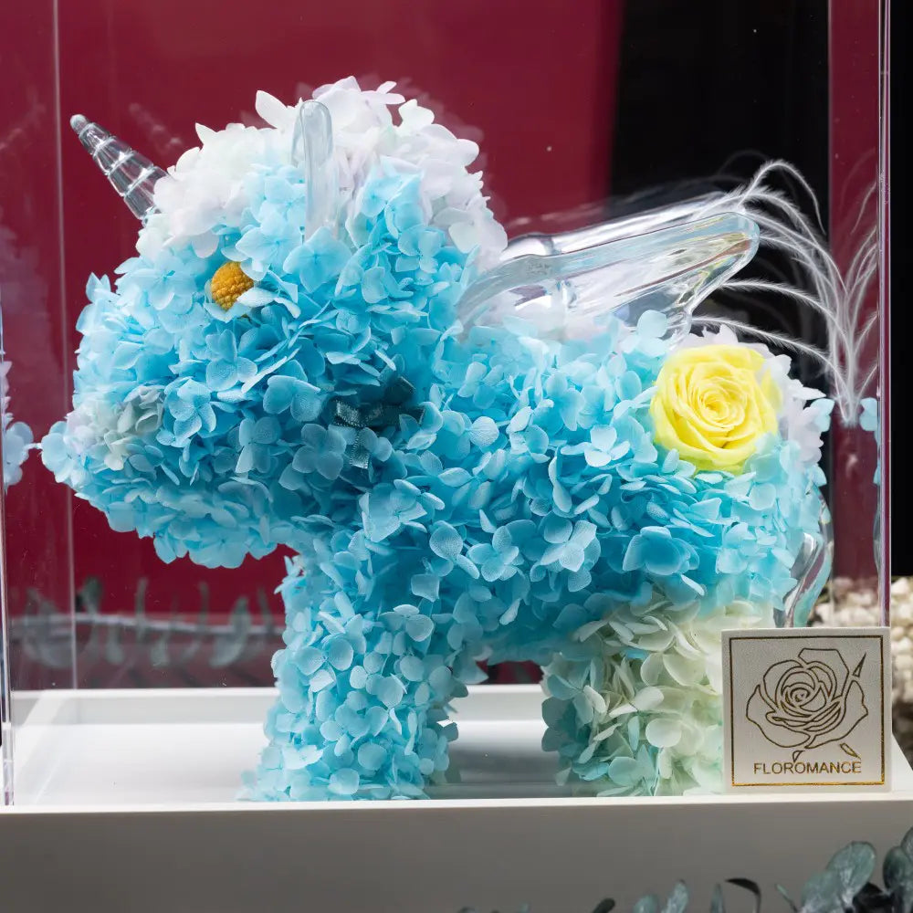 Preserved Roses Unicorn with Acrylic Gift Box，20250506-14