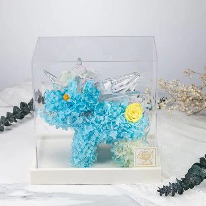 Preserved Roses Unicorn with Acrylic Gift Box，20250506-15