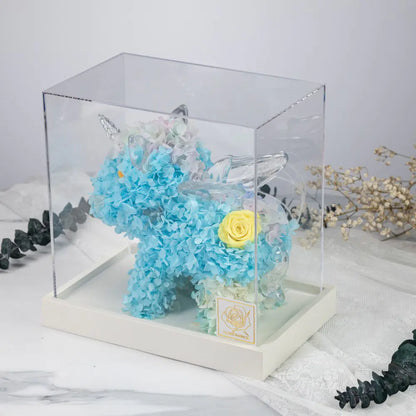 Preserved Roses Unicorn with Acrylic Gift Box，20250506-17