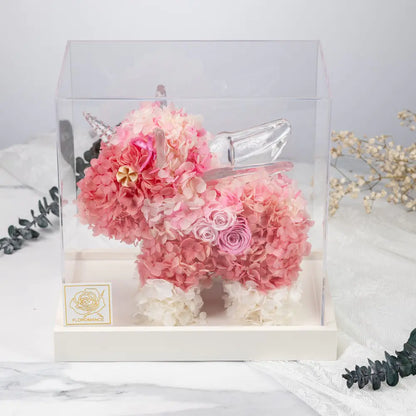Preserved Roses Unicorn with Acrylic Gift Box，20250506-5