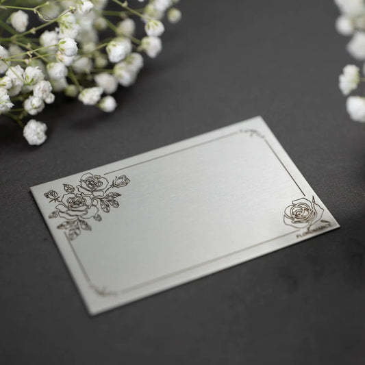 Stainless Steel Message Card-1
